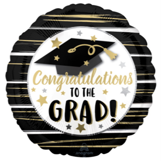 Image sur 18'' FOIL - CONGRATULATIONS TO THE GRAD