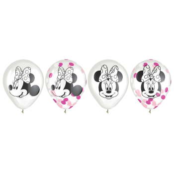 Picture of 12" MINNIE MOUSE FOREVER LATEX CONFETTI BALLOONS