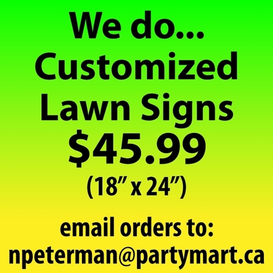 Picture of 1 LAWN YARD SIGN INFO