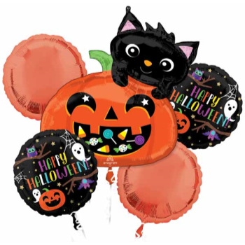 Image de BALLOON - HALLOWEEN NIGHT FOIL BOUQUET