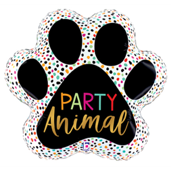 Image sur 31" PARTY ANIMAL PAW SUPERSAHPE