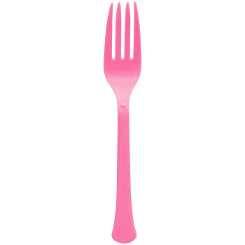 Image de BRIGHT PINK BOXED HEAVY WEIGHT FORKS - 50CT
