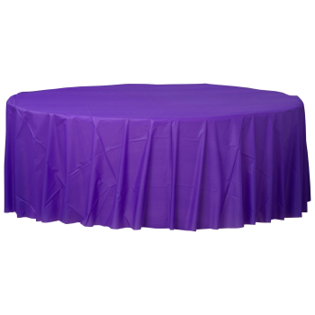 Picture of PURPLE ROUND TABLE COVER 84"