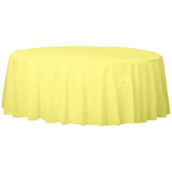 Picture of LIGHT YELLOW ROUND TABLE COVER 84"