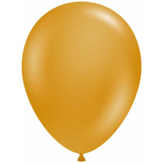 Image sur 11" METALLIC GOLD LATEX BALLOONS - TUFTEK