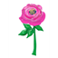 Image de 55" GIANT PINK FLOWER SUPERSHAPE