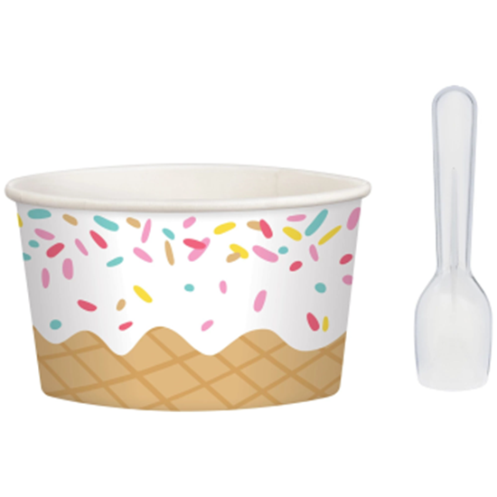 Image sur TABLEWARE - ICE CREAM DISPOSABLE CUP SET