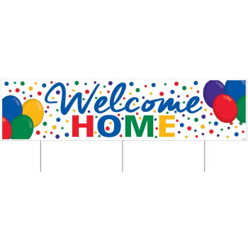 Picture of DECOR  - WELCOME HOME JUMBO PLASTIC YARD SIGN