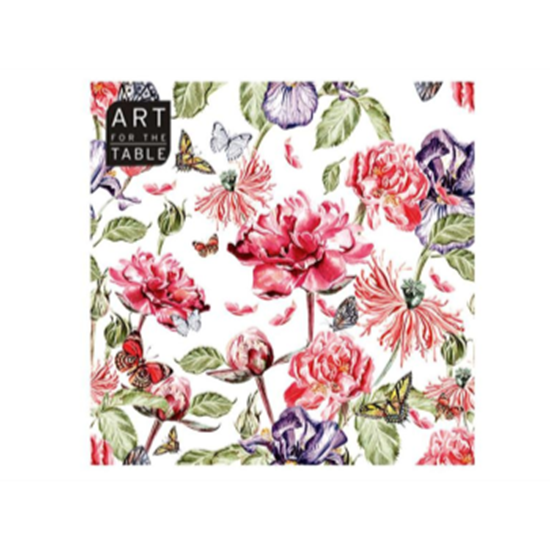 Image sur BUTTERFLIES GARDEN LUNCHEON NAPKINS