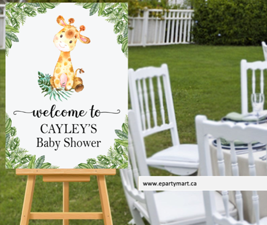 Picture of LAWN YARD SIGN - BABY SHOWER - PERSONALIZED