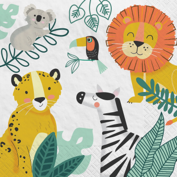 Picture of GET WILD BIRTHDAY SAFARI - LUNCHEON NAPKINS