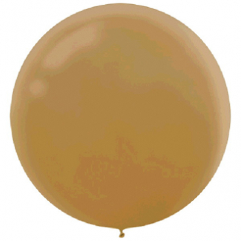 Image de 24" LATEX BALLOONS - GOLD 4CT