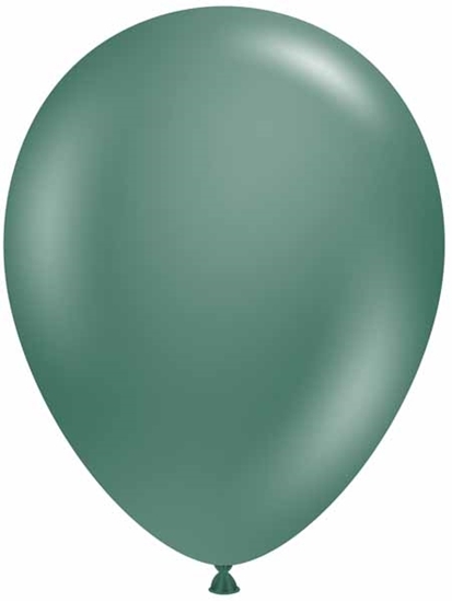 Image sur HELIUM FILLED SINGLE 11" BALLOON - EVERGREEN  TUFTEK