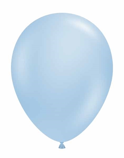 Image sur HELIUM FILLED SINGLE 11" BALLOON - PEARL SKY BLUE - TUFTEK