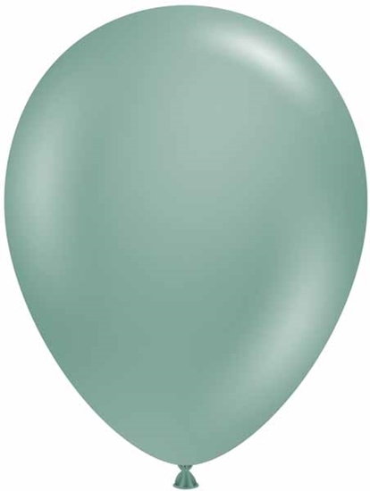 Image sur HELIUM FILLED SINGLE 11" BALLOON - WILLOW GREEN - TUFTEK