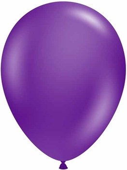 Picture of HELIUM FILLED SINGLE 11" BALLOON - PLUM PURPLE - TUFTEK