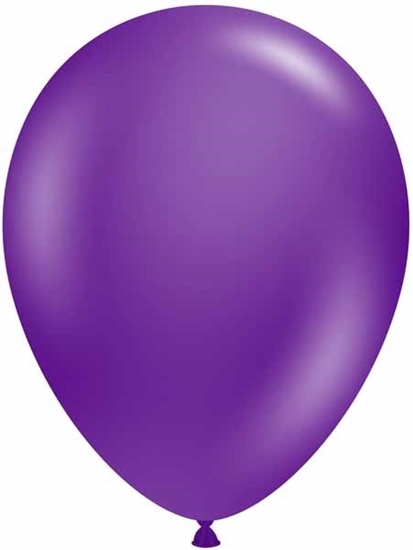 Image sur HELIUM FILLED SINGLE 11" BALLOON - PLUM PURPLE - TUFTEK