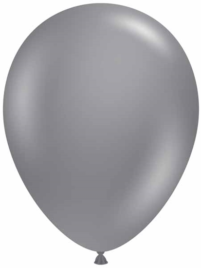 Image sur HELIUM FILLED SINGLE 11" BALLOON - GRAY SMOKE - TUFTEK