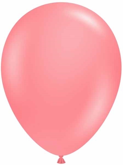 Image sur HELIUM FILLED SINGLE 11" BALLOON - CORAL - TUFTEK