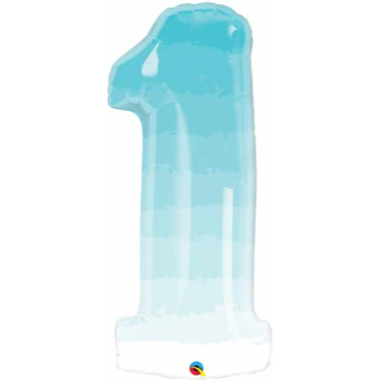 Image de 38'' NUMBER 1 SUPERSHAPE - BLUE OMBRE