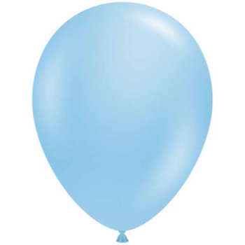 Image de 11" BABY BLUE LATEX BALLOONS - TUFTEK