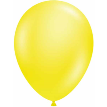 Picture of 11" CRYSTAL CLEAR YELLOW LATEX BALLOONS - TUFTEK