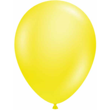 Image de 11" CRYSTAL CLEAR YELLOW LATEX BALLOONS - TUFTEK