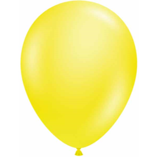 Image sur 11" CRYSTAL CLEAR YELLOW LATEX BALLOONS - TUFTEK