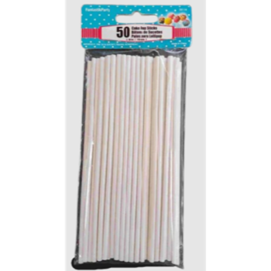 Picture of 6'' CAKE POP STICKS - WHITE