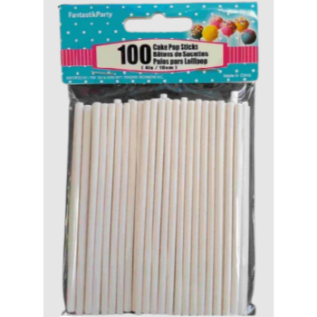 Picture of 4'' CAKE POP STICKS - WHITE