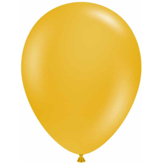 Image sur 11" MUSTARD LATEX BALLOONS - TUFTEK