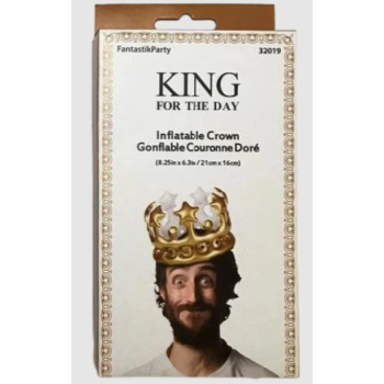 Picture of KING INFLATABLE CROWN - GOLD
