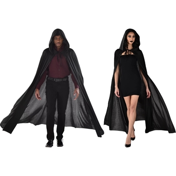 Image de CAPE - ADULT BLACK HOODED