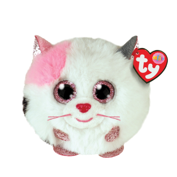 Image de TY'S PUFFIES - MUFFIN ( PINK and WHITE CAT ) TYPUFF