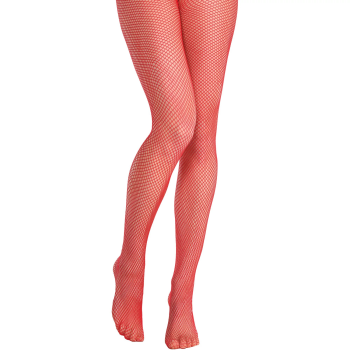 Image de HOSIERY - RED FISHNET STOCKINGS - ADULT STANDARD