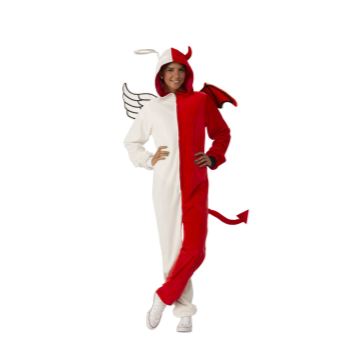 Picture of DEVIL/ANGEL ONESIE - ADULT SMALL/MEDIUM