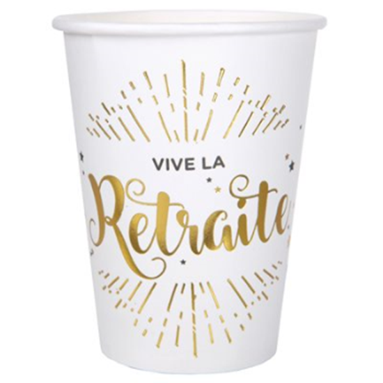 Image sur TABLEWARE - VIVE LA RETRAITE CUPS
