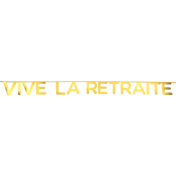 Picture of DECOR - VIVE LA RETRAITE BANNER