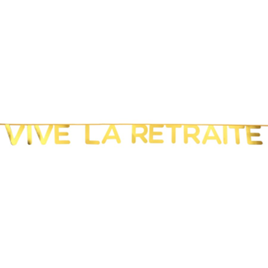 Image sur DECOR - VIVE LA RETRAITE BANNER