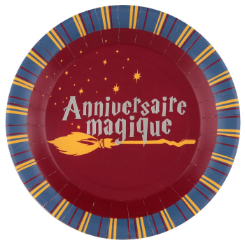 Picture of TABLEWARE -  ANNIVERSAIRE MAGIQUE '' INSPIRED BY HARRY POTTER '' - 9'' PLATES