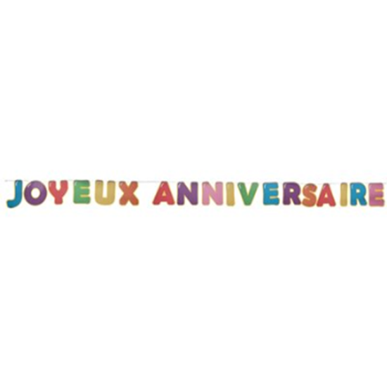 Picture of DECOR - JOYEUX ANNIVERSAIRE LETTER BANNER