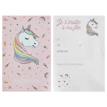 Picture of DECOR - UNICORN INVITATIONS