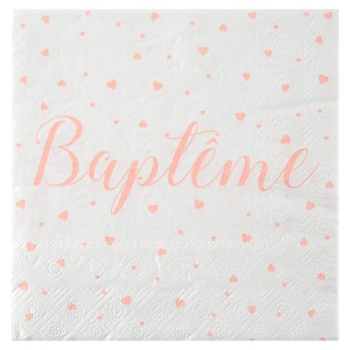 Picture of TABLEWARE - BAPTÊME LUNCHEON NAPKINS