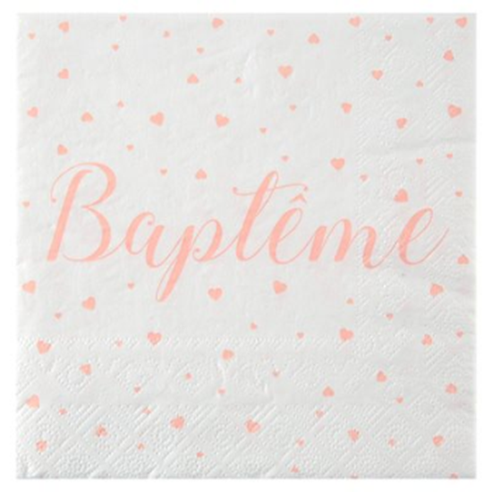 Picture of TABLEWARE - BAPTÊME LUNCHEON NAPKINS