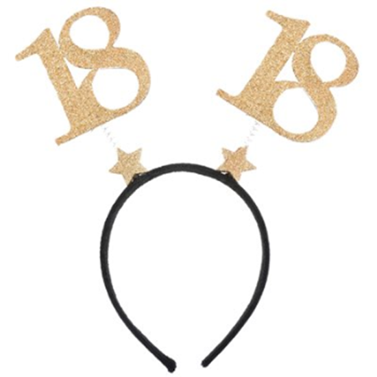 Image sur 18TH HEADBAND - BLACK AND GOLD