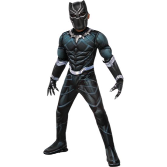 Picture of BLACK PANTHER MUSCLE COSTUME - KIDS MEDIUM