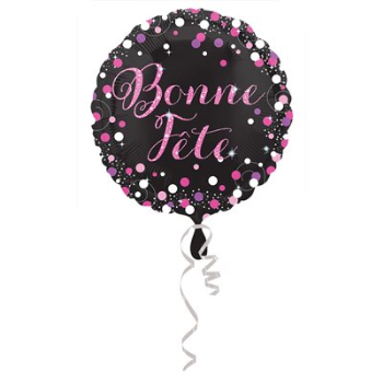 Image de BONNE FÊTE PINK SPARKLE - 18" FOIL