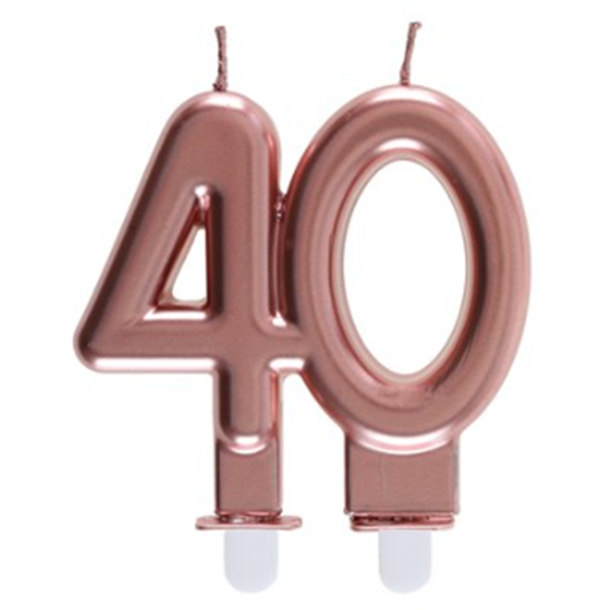Image sur 40TH CANDLE - ROSE GOLD