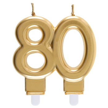 Picture of 80TH CANDLE - GOLD