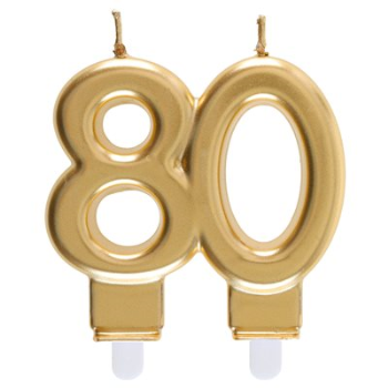 Image de 80TH CANDLE - GOLD